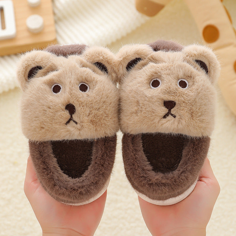 Children's Cotton Shoes Cartoon Cute Boys And Girls Indoor Non-slip Baby Warm Cotton