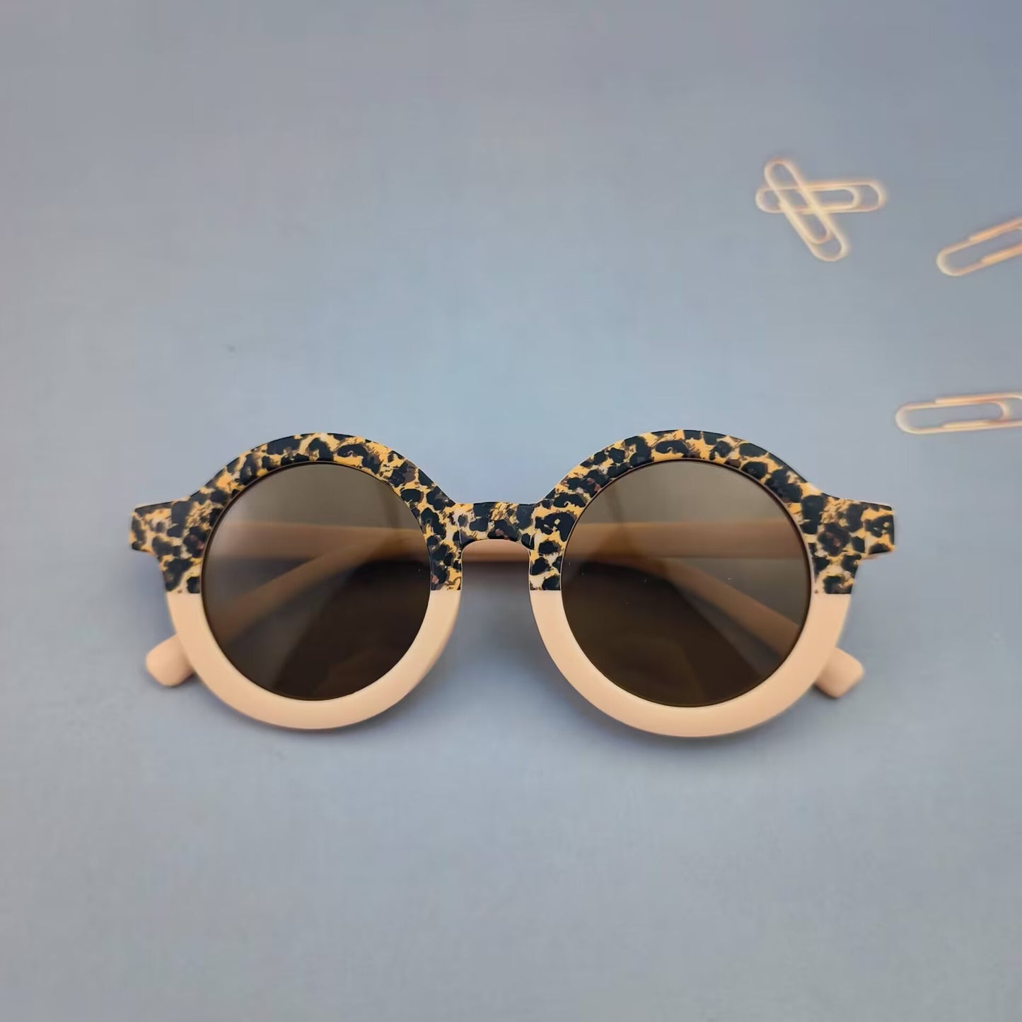Fashion Boys And Girls Round Frame Sunglasses