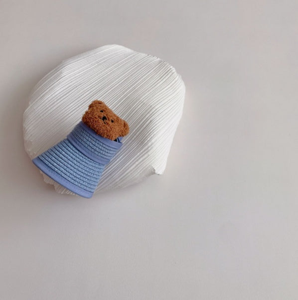 Children's Foldable Empty Top Super Cute Shade Bear Hat
