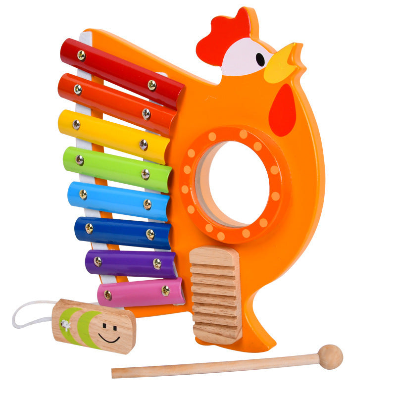 Wooden Three In One Octave Knocking Piano Toy