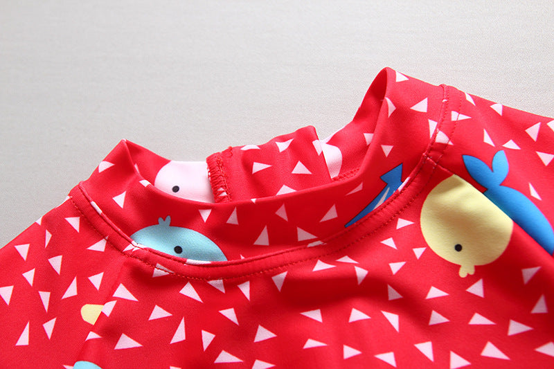 Korean baby girl infant sunscreen swimwear