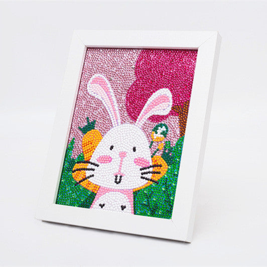 DIY Spezielle Formigen Diamant Malerei Cartoon Prinzessin Bild Diamant Stickerei Kinder Wohnkultur Geschenk Mit Holz Rahmen
