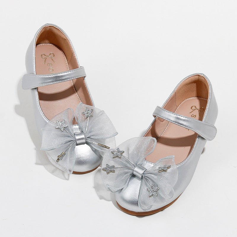 Girls New Soft Bottom Big Children's Princess Shoes