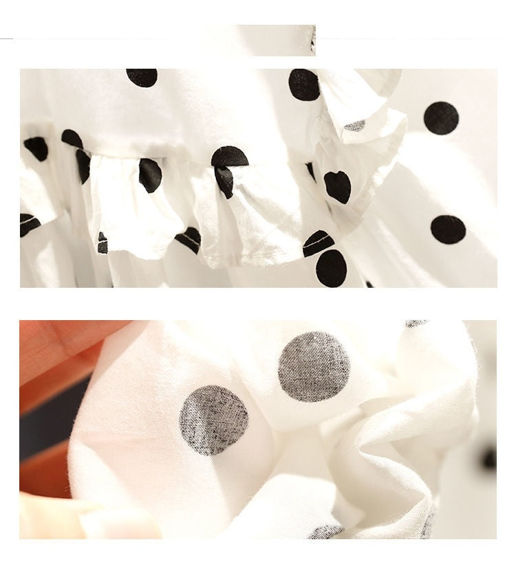 Baby Girl's Polka Dot Blouse Children's Clothing