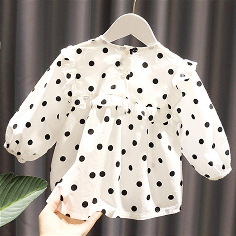 Baby Girl's Polka Dot Blouse Children's Clothing