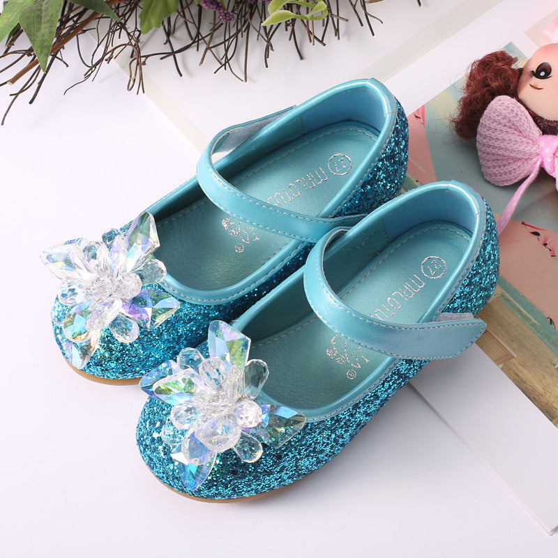 New frozen ice and snow crystal shoes