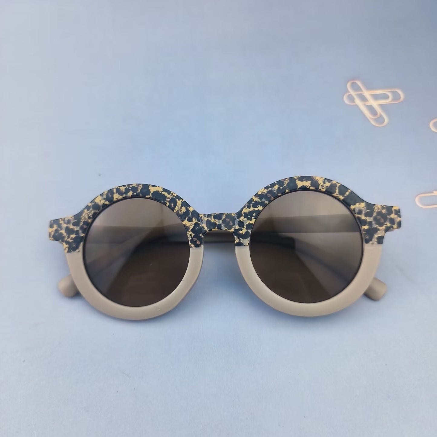 Fashion Boys And Girls Round Frame Sunglasses
