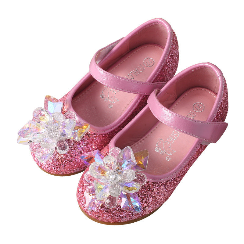 New frozen ice and snow crystal shoes