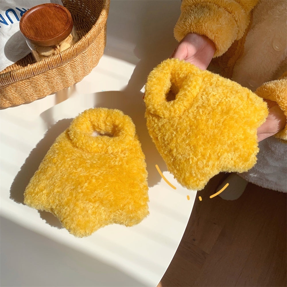 Duck Paw Cotton Slippers For Indoor Use, Warm And Non Slip