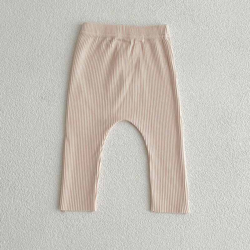 Baby Comfy Stretch Leggings - Solid Color Trousers