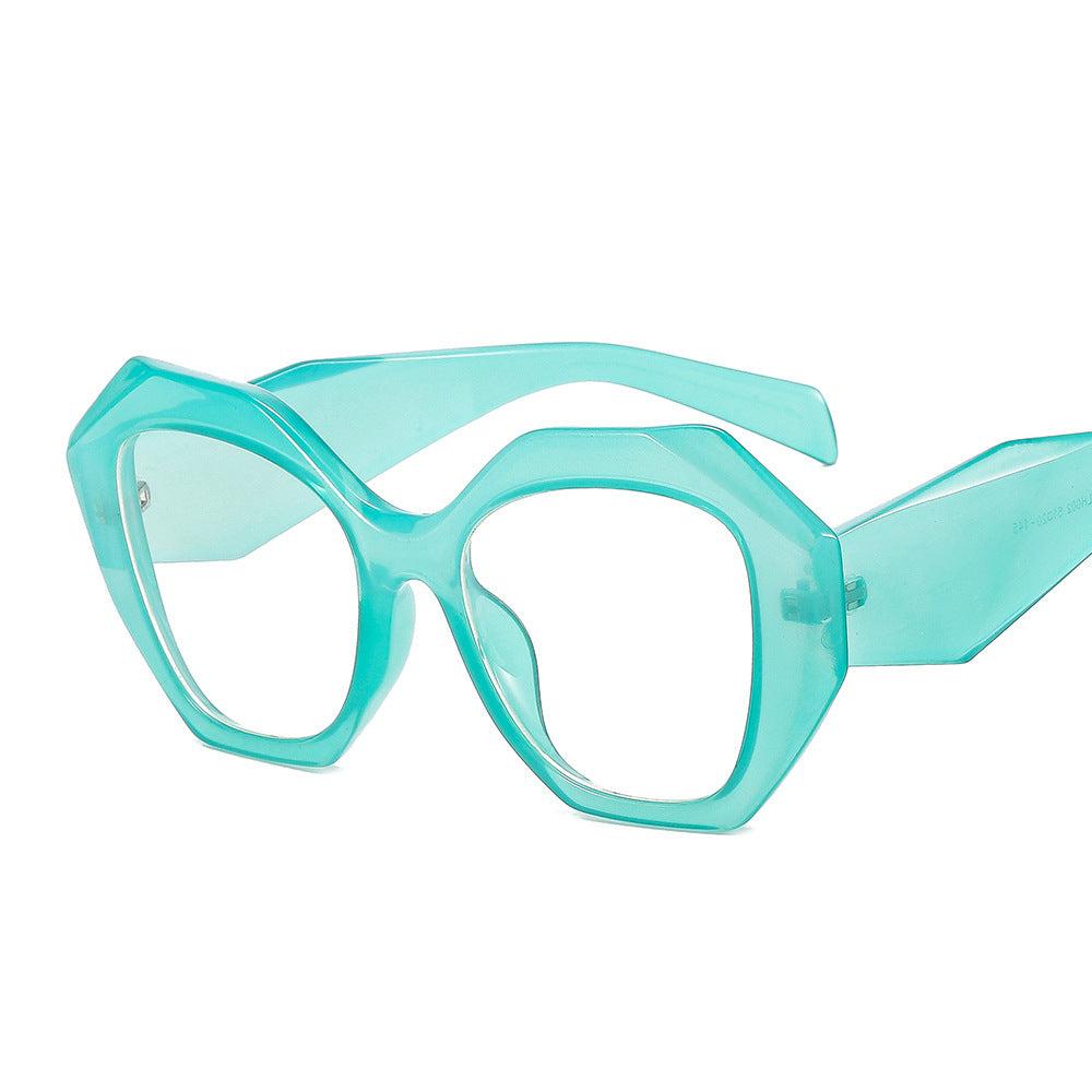 Polygonal Candy Color Fresh Fashionable Eyeglass Frame