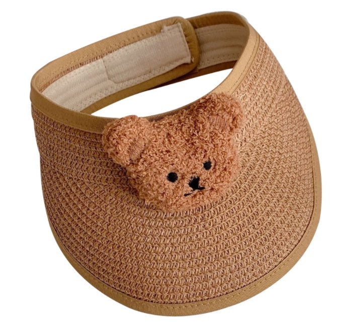 Children's Foldable Empty Top Super Cute Shade Bear Hat