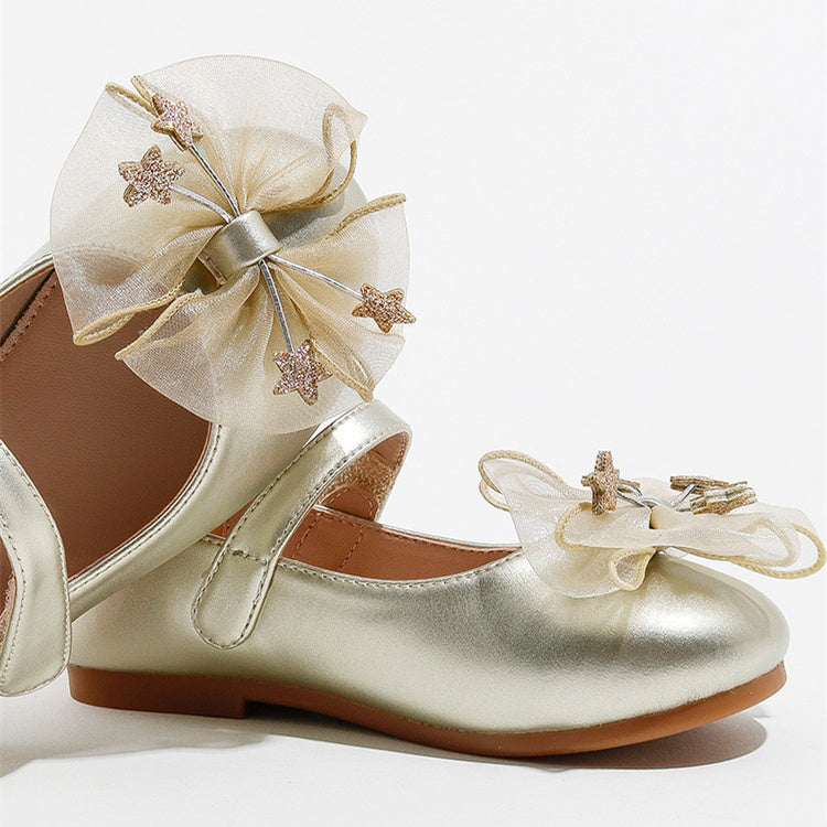 Girls New Soft Bottom Big Children's Princess Shoes