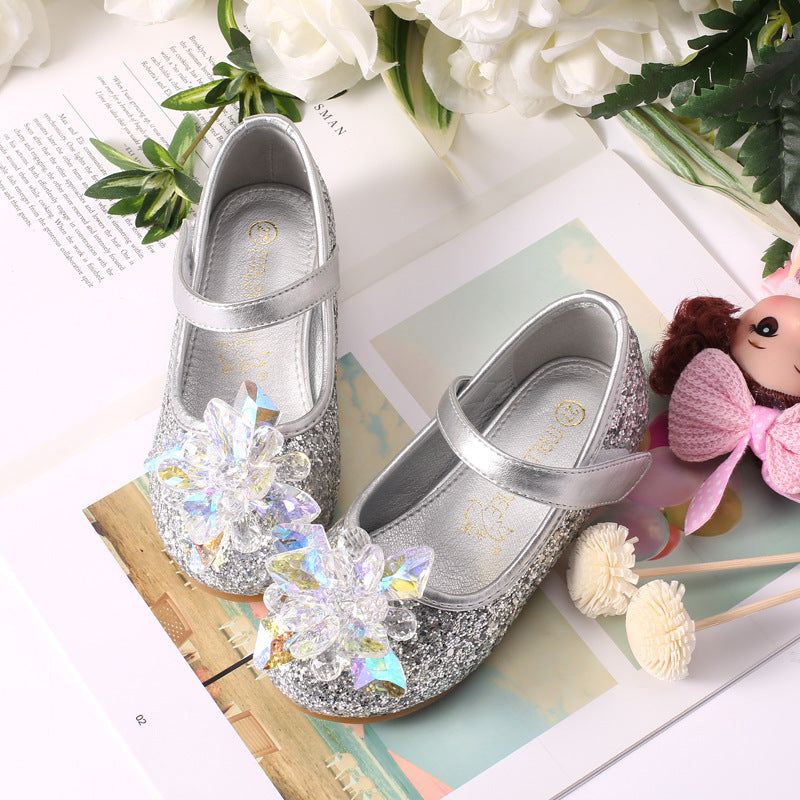 New frozen ice and snow crystal shoes