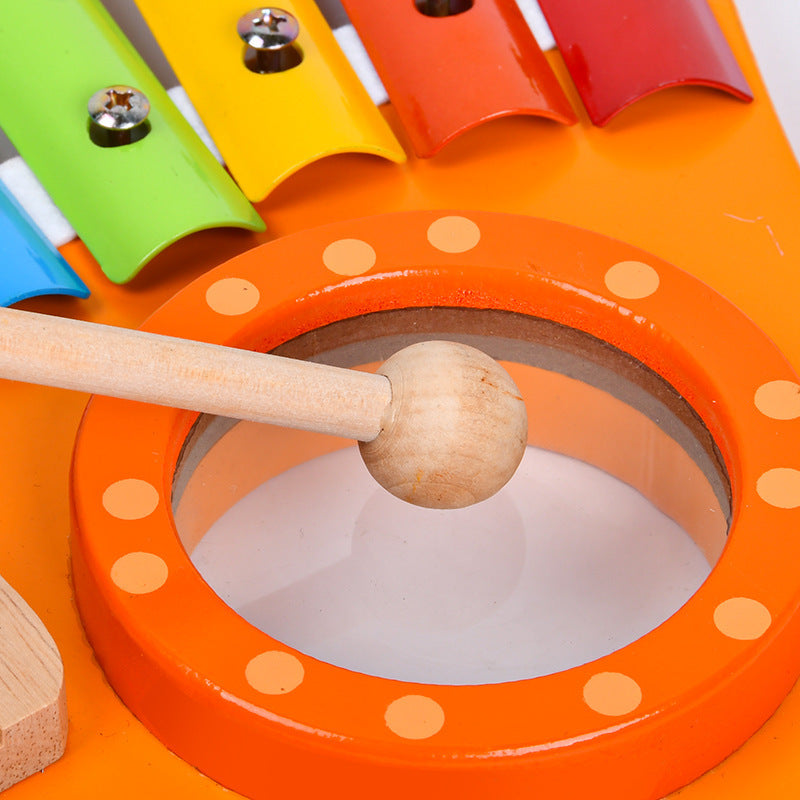 Wooden Three In One Octave Knocking Piano Toy