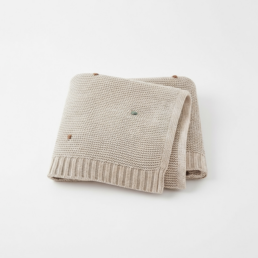 CuddleNest: Ultra-Soft 90x70cm Cotton Baby Blanket