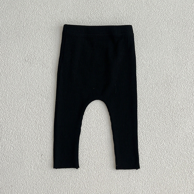 Baby Comfy Stretch Leggings - Solid Color Trousers