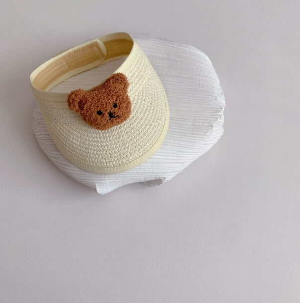 Children's Foldable Empty Top Super Cute Shade Bear Hat