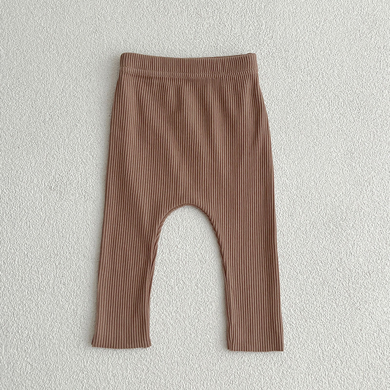 Baby Comfy Stretch Leggings - Solid Color Trousers