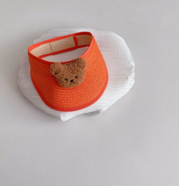 Children's Foldable Empty Top Super Cute Shade Bear Hat