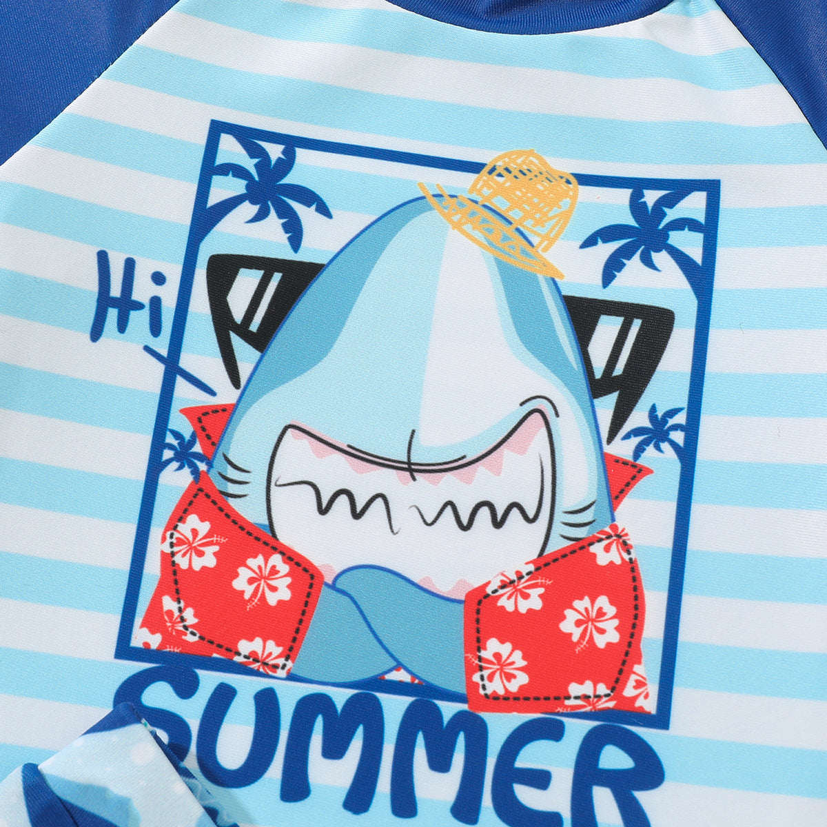 New Boy Split Swimsuit Long Sleeve Sun Protection