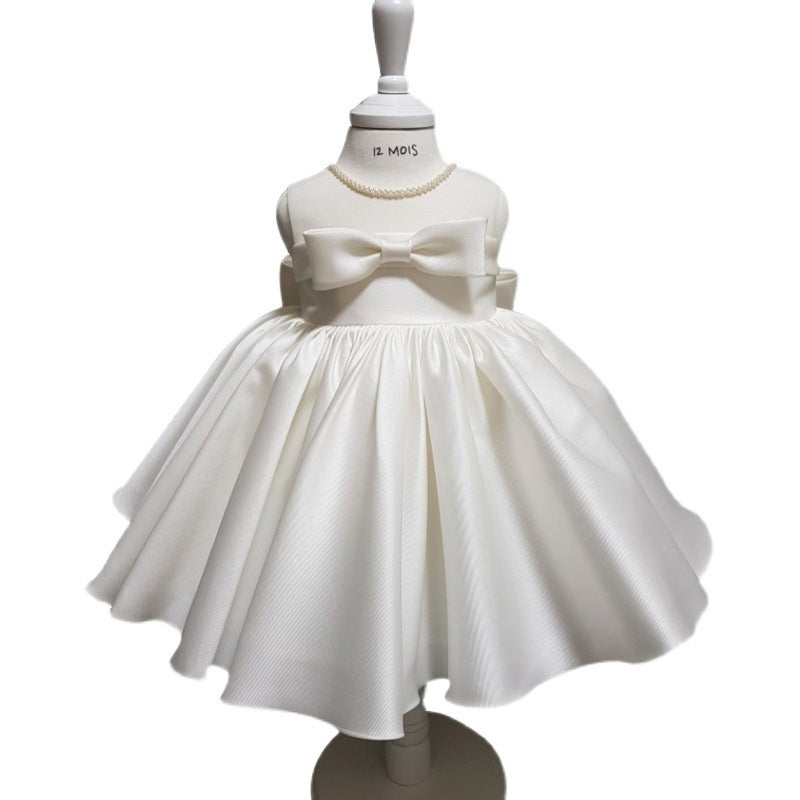 Girl Hundred Days Princess Puffy Birthday Host Piano Dress