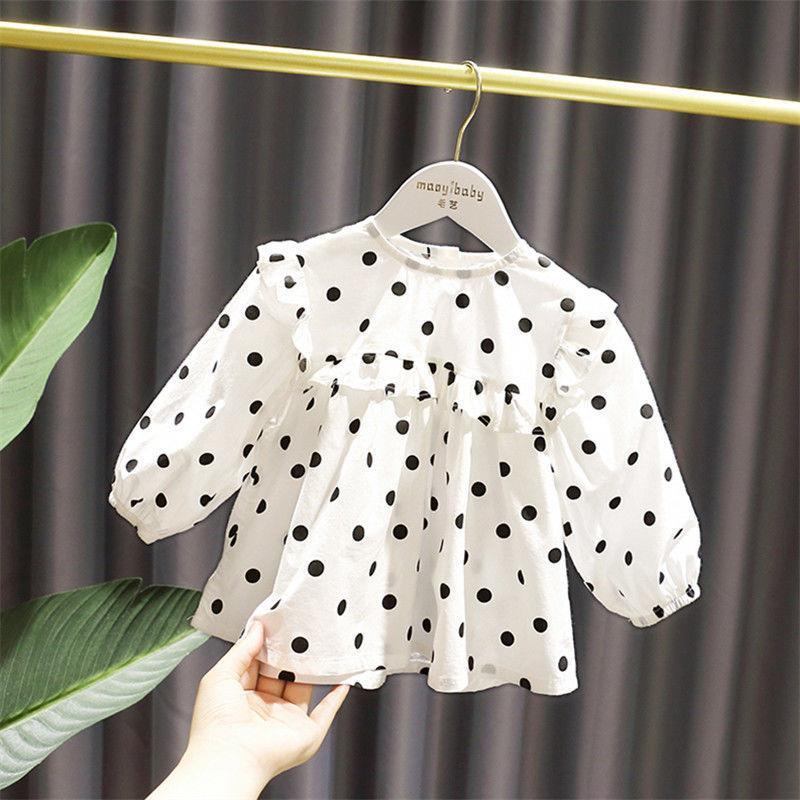 Baby Girl's Polka Dot Blouse Children's Clothing