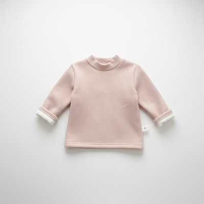 CozyKids Fleece High Neck Thermal Top for Girls