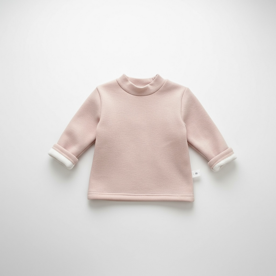 CozyKids Fleece High Neck Thermal Top for Girls