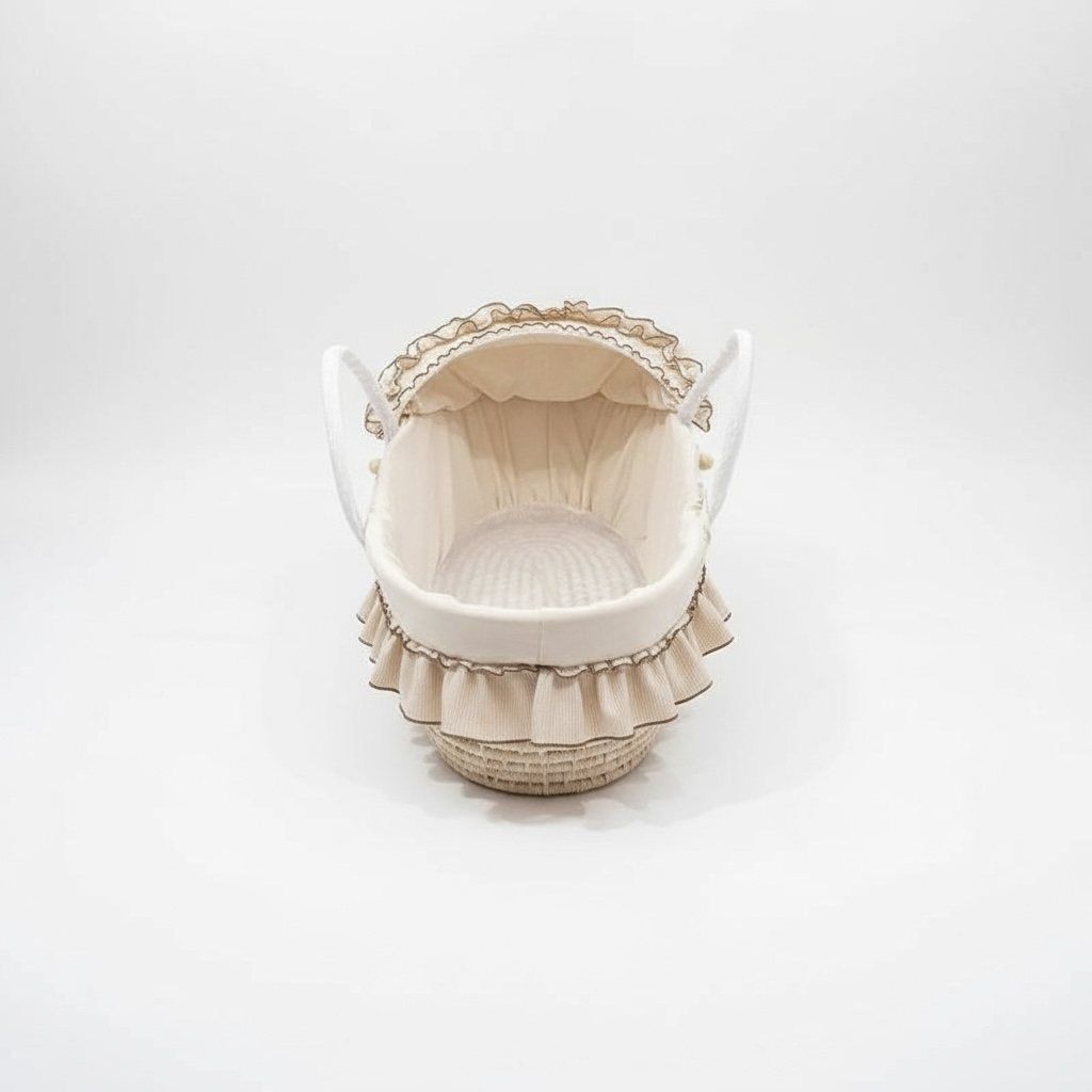 CradleWheels: Portable Solid Wood Baby Stroller Bed