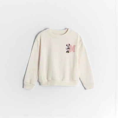 Minnie Magic: Autumn Hoodie - Cartoon Print for Kids