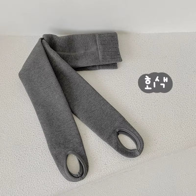 Kids Pants Solid Girls Tights Fur Lining Pantyhose High Elastic Girl Skinny Leggings for 3-12Y