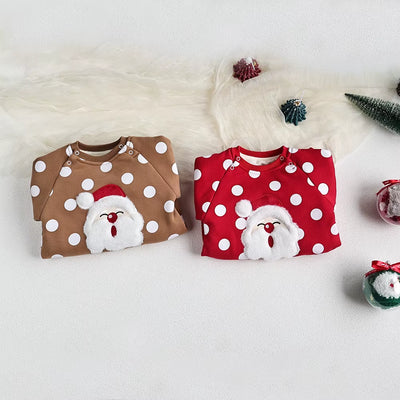 Christmas Baby Clothes Santa Claus Rompers Warm Fur Lining Infant Jumpsuit Boys Outerwear