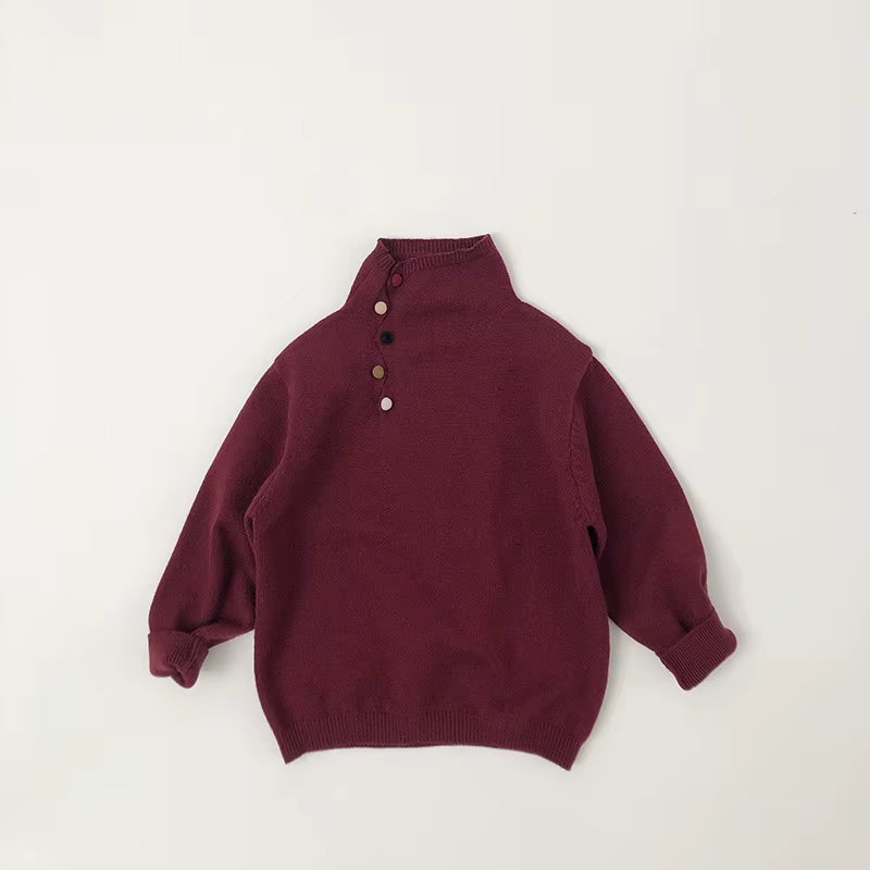 Christmas Girls Cardigan Autumn Winter Contrasting Jacket Kids Knitted Children Sweater Thickened Tops Baby Outerwear Clothes