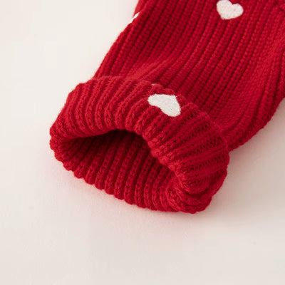 Dave Bella 2025 New Autumn Winter Girls Baby Children Tops Knitted Sweater Pullover Fashion Casual Sweet Cute Party DB4237587