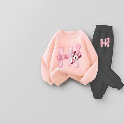 Spring Prints: Girls' Hoodie & Pant Set