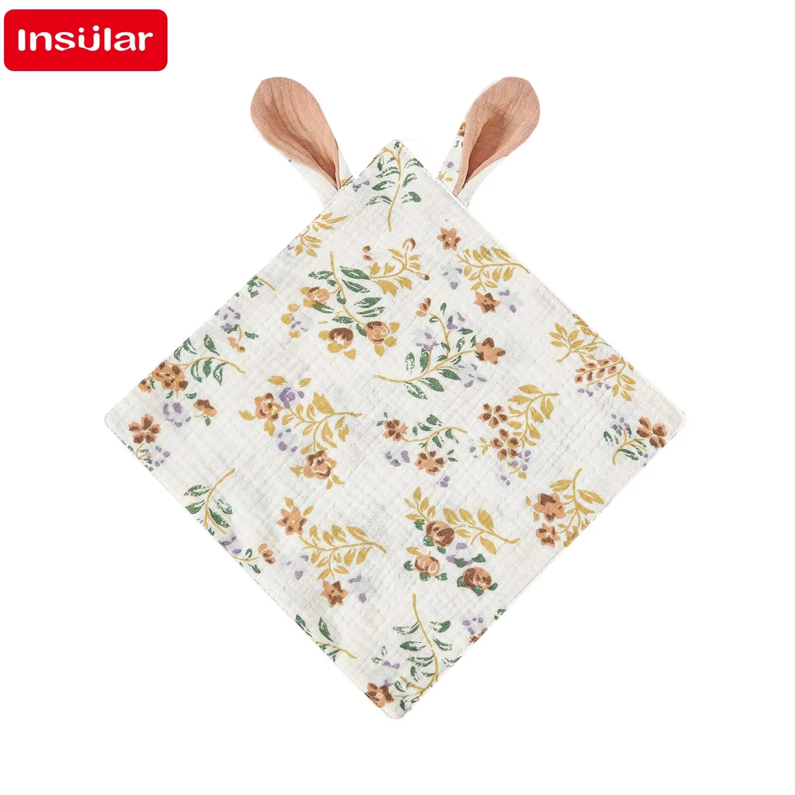 Baby Saliva Towels Cartoon Print Muslin Hand Face Wipes Newborn Bib Kids Handkerchief Toddler Soft Washcloth Burp Cloth