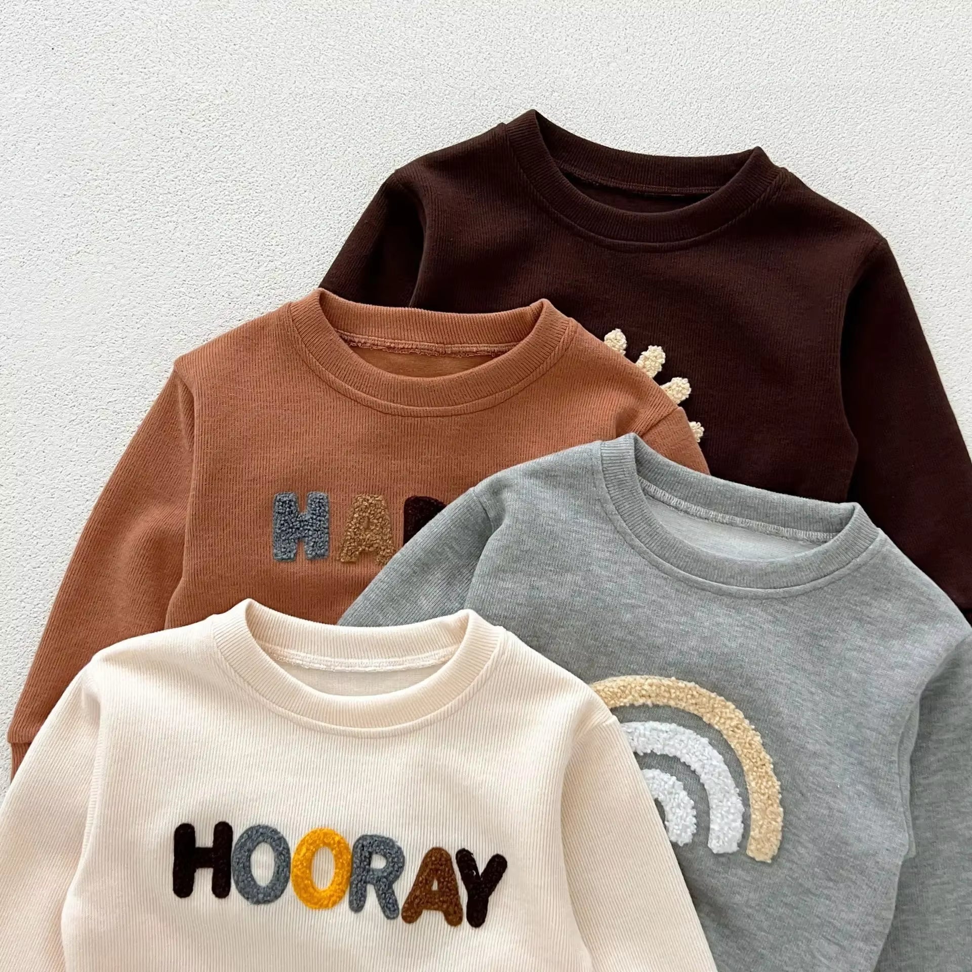 NEW Autumn Children'S Clothing Pullover Set 0-4 Y Boys Sweatshirt and Pants 2PCS Girls Letter Hoodies Suit Kid'S Outfit