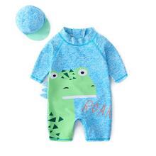 Boys swimming in one piece