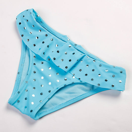 Children'S Swimsuit Women'S Split Baby Ruffled Polka Dot Swimsuit Foreign Trade Cross-Border Children'S Bikini