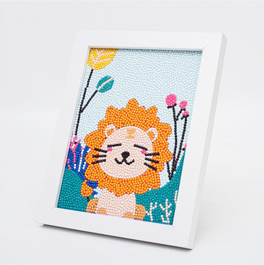 DIY Spezielle Formigen Diamant Malerei Cartoon Prinzessin Bild Diamant Stickerei Kinder Wohnkultur Geschenk Mit Holz Rahmen