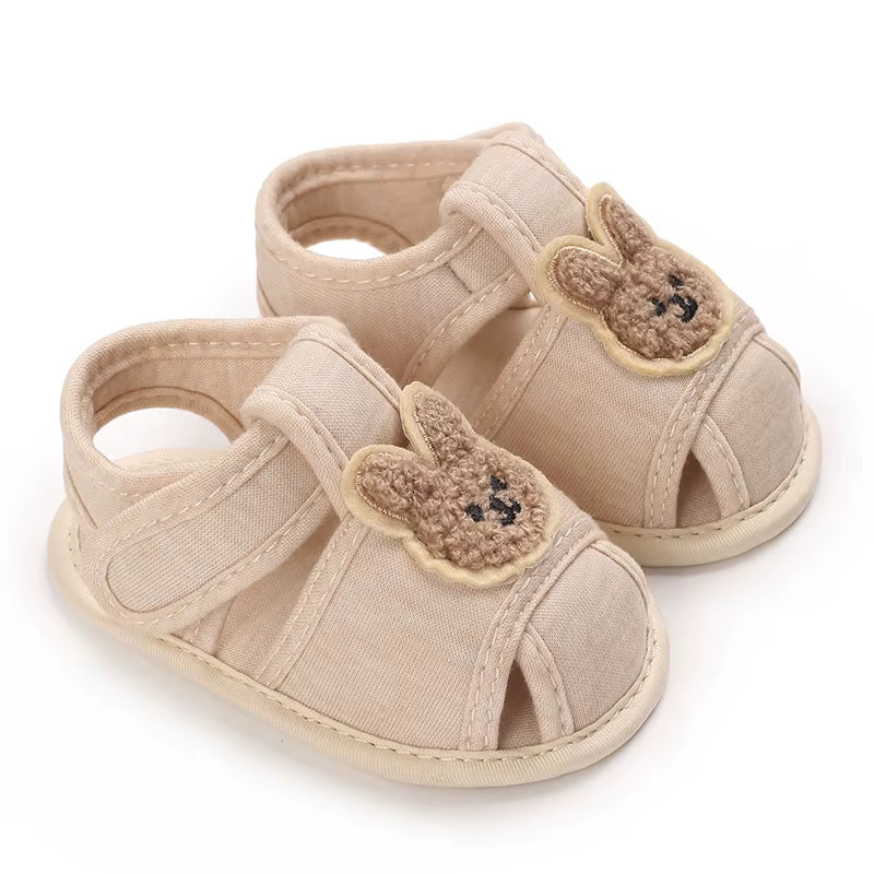 Cute Bear Soft Sole Comfortable Sandals for Infants and Toddlers Baotou anti Kick First Step Shoes 0-18 Months