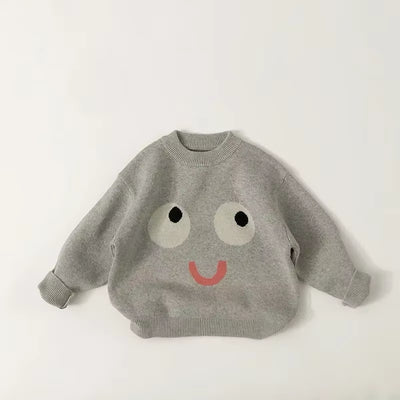 4604 Children Cartoon Sweaters 2024 Autumn Korean Baby Boy'S Knitted Sweater Fashion Cotton Pullovers