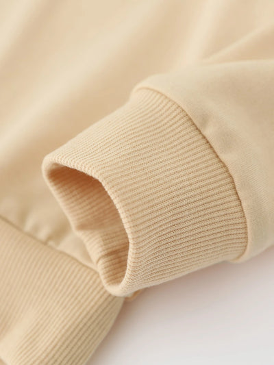 Young Boy Figure & Letter Graphic Sweatshirt