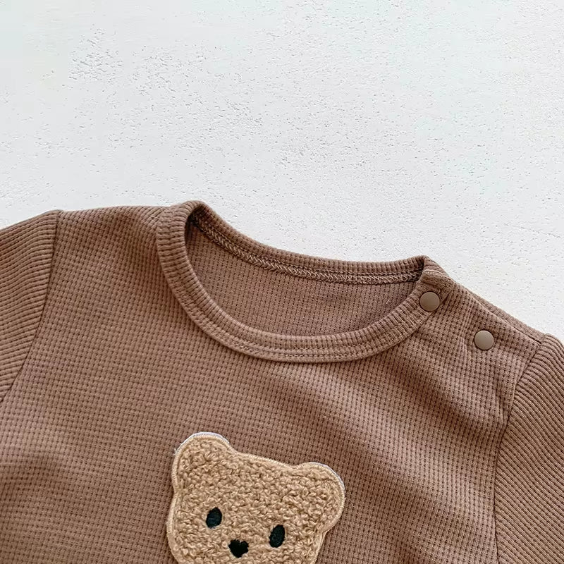 Baby Romper Waffle Boys Jumpsuits Infant Clothes with Hat Baby Boys Clothiing