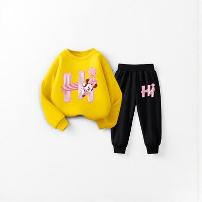 Spring Prints: Girls' Hoodie & Pant Set