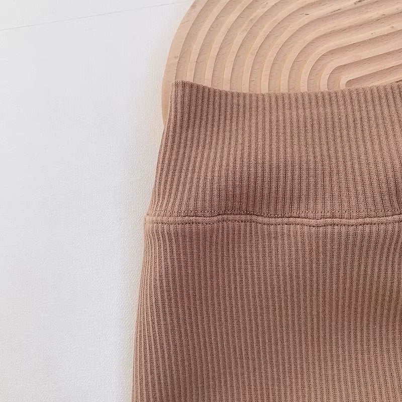 Baby Leggings Toddler High Waist Fleece Thermal Trousers Infant Solid Color Pants