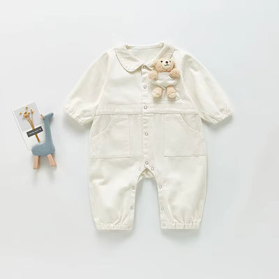 Spring Baby Clothing Rompers Denim Jumpsuit One Piece Outerwear