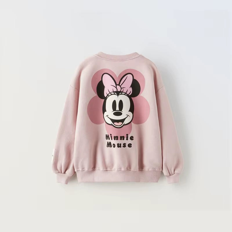 Casual Girl Clothes Sports Sweatshirts Kids Children Hoodies Sweatshirts Minnie Mouse Tee Shirts Toddler Child Tops Clothing