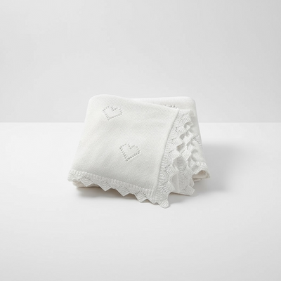 SnuggleNest Ultra-Soft Cotton Knit Baby Blanket 90x70